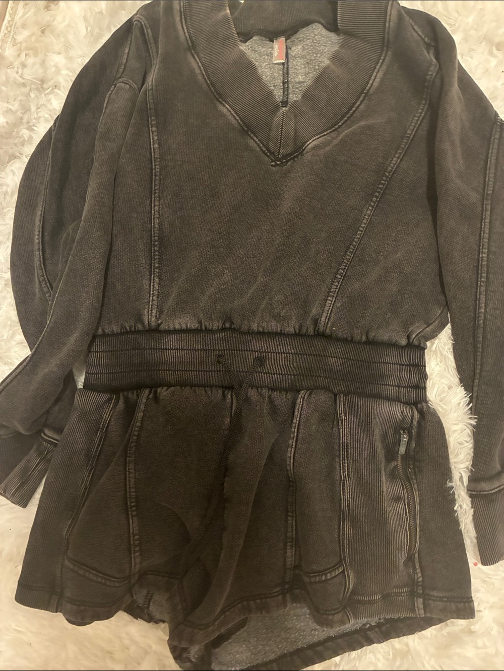 Free people Intercept black onesie small